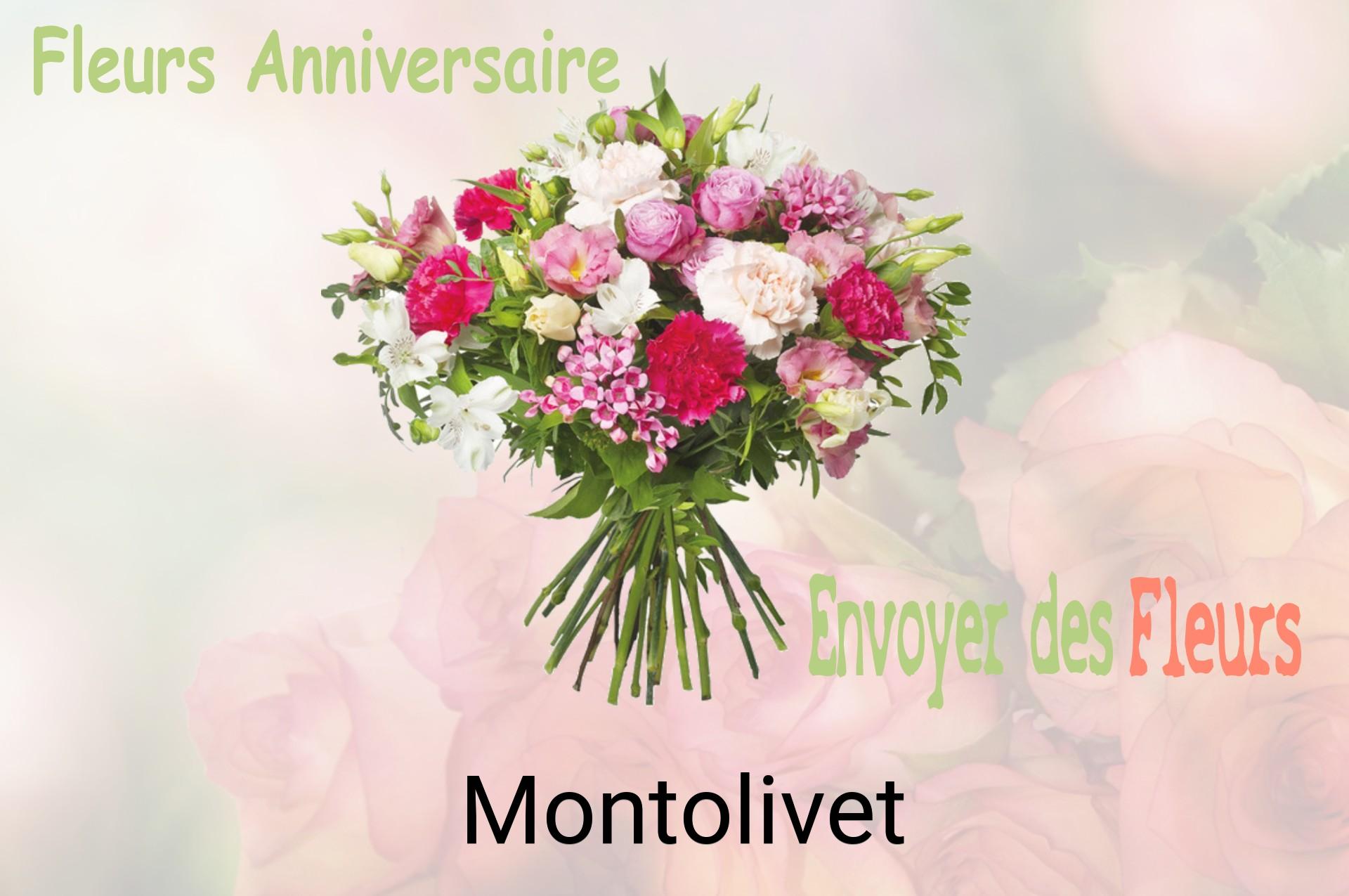 Bouquet de fleurs d’anniversaire livré à Montolivet